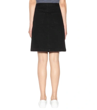 Shop Apc Therese Denim Skirt In Eoir