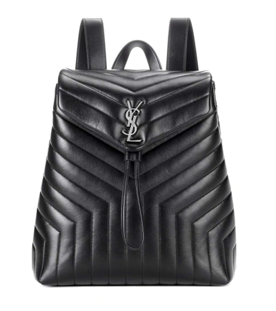 Shop Saint Laurent Medium Loulou Monogram Backpack In Black