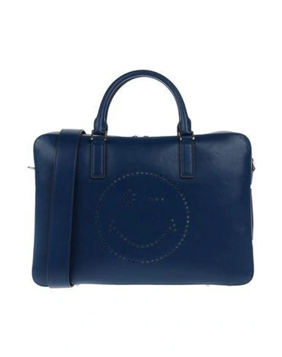 Anya Hindmarch Handbags In Dark Blue