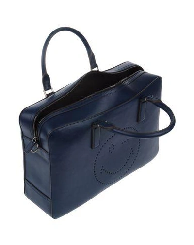 Shop Anya Hindmarch Handbags In Dark Blue