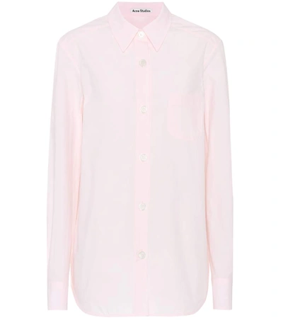 Acne Studios Buse Cotton Shirt In Pink