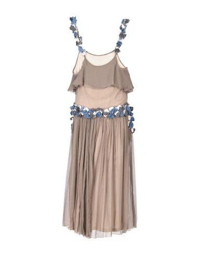 Shop Just Cavalli Formal Dress In Khaki