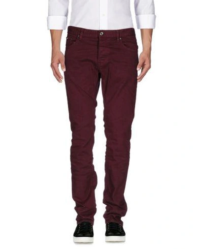 Shop Just Cavalli Denim Pants In Deep Purple