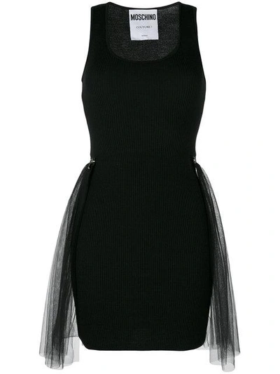 Shop Moschino - Tulle Back Sleeveless Dress