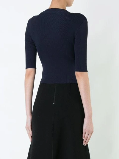Shop Dion Lee Pinacle Rib Cropped T