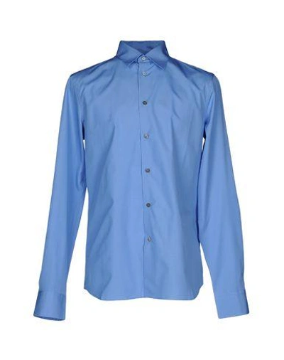 Marni Solid Colour Shirt In Sky Blue