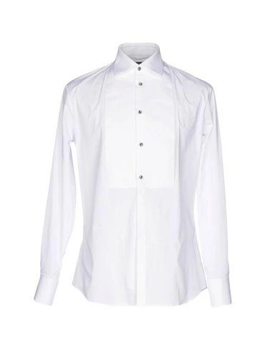 Dsquared2 Solid Colour Shirt In Weiss