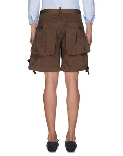 Shop Dsquared2 Shorts & Bermuda Shorts In Khaki