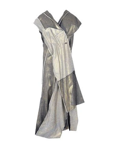 Issey Miyake 3/4 Length Dresses In Platinum