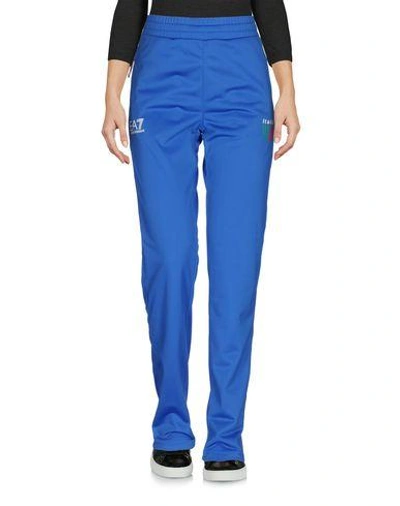 Emporio Armani Casual Pants In Bright Blue