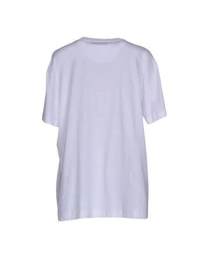 Shop Dolce & Gabbana Woman T-shirt White Size 10 Cotton, Silk, Polyamide, Polyester