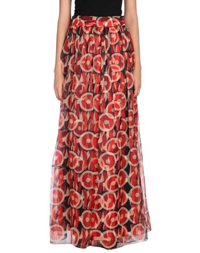 Shop Marc Jacobs Long Skirts In Red