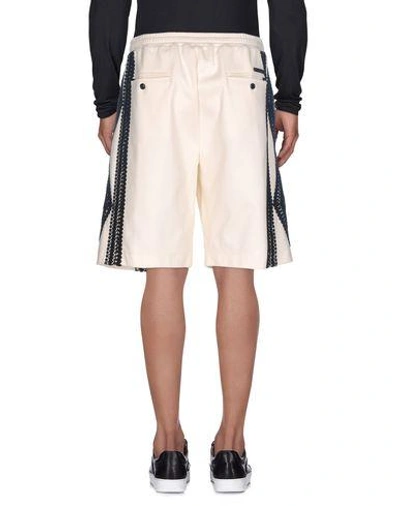 Shop Dolce & Gabbana Man Shorts & Bermuda Shorts Ivory Size 28 Cotton, Polyamide In White