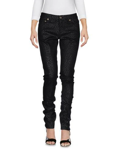 Saint Laurent Denim Pants In Black