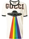 Gucci Ufo Rainbow Print T-shirt