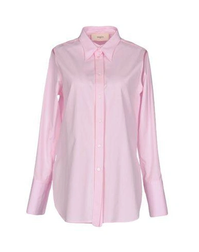 Shop Ports 1961 Solid Color Shirts & Blouses In Pink