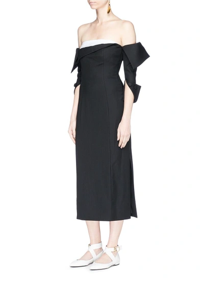 Shop Monse Deconstructed Off-shoulder Corset Dress