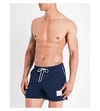 THOM BROWNE Stripe-print swim shorts