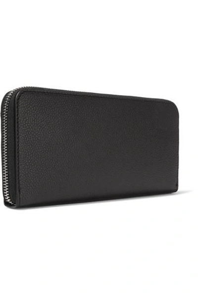 Shop Saint Laurent Textured-leather Continental Wallet