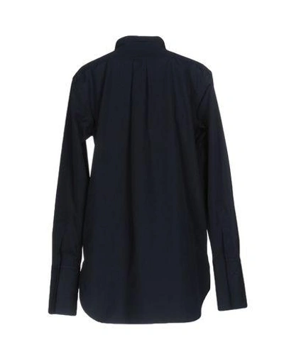Shop Ports 1961 Solid Color Shirts & Blouses In Dark Blue