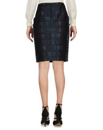 Shop Cedric Charlier Knee Length Skirt In Dark Blue