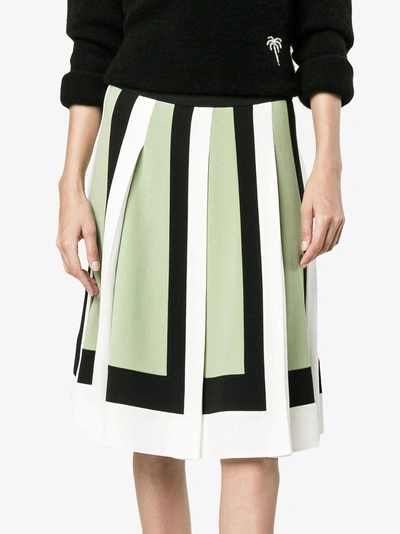 Shop Valentino Geometric Panelled Skirt