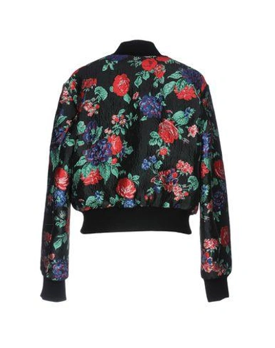 Shop Msgm Bomber In Black