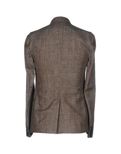 Shop Maison Margiela Blazers In Dark Brown