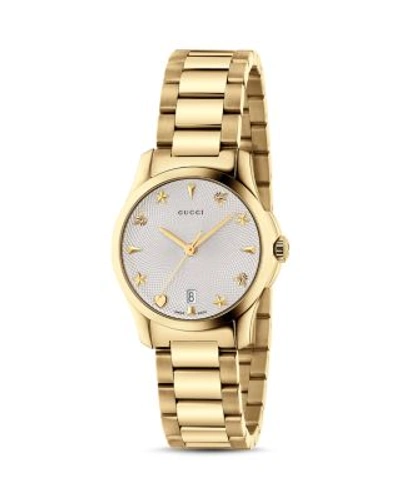 Gucci Timeless Watch, 27mm In Silver/gold
