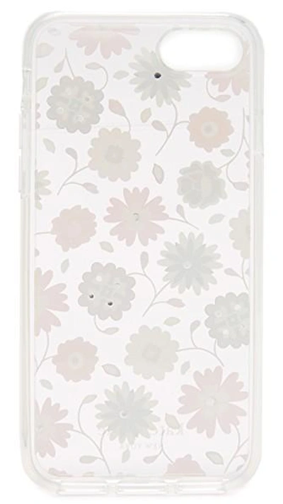 Shop Kate Spade Jeweled Casa Flora Iphone 7 Case In Clear Multi