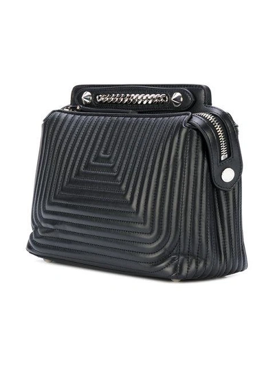 Shop Fendi Dotcom Click Shoulder Bag - Black
