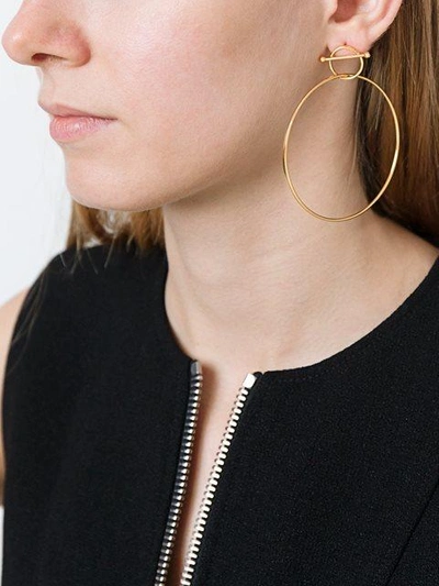 Shop Maria Black 'swing' Earring In Metallic