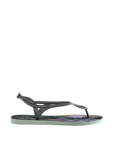 Shop Havaianas Toe Strap Sandals In Light Green