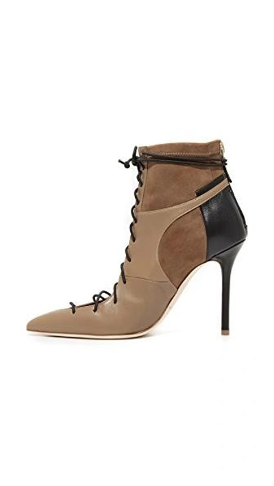 Shop Malone Souliers Montana Booties In Fango/fango/black