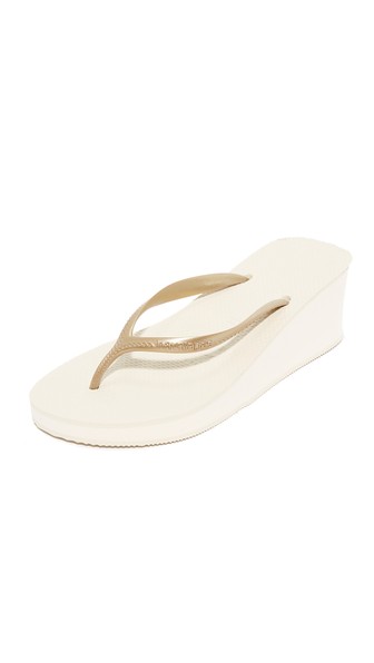 havaianas high fashion beige