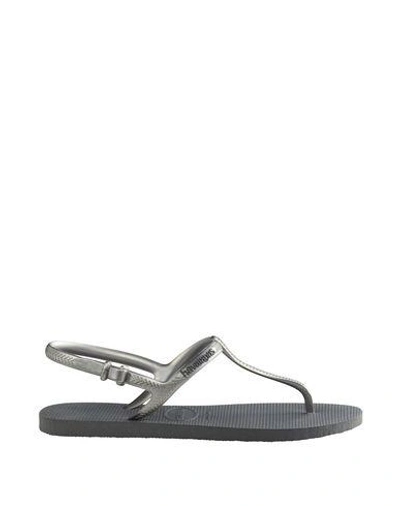 Shop Havaianas Flip Flops In Lead