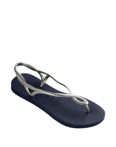 Shop Havaianas Flip Flops In Dark Blue