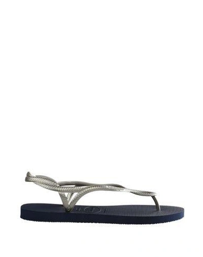 Shop Havaianas Flip Flops In Dark Blue