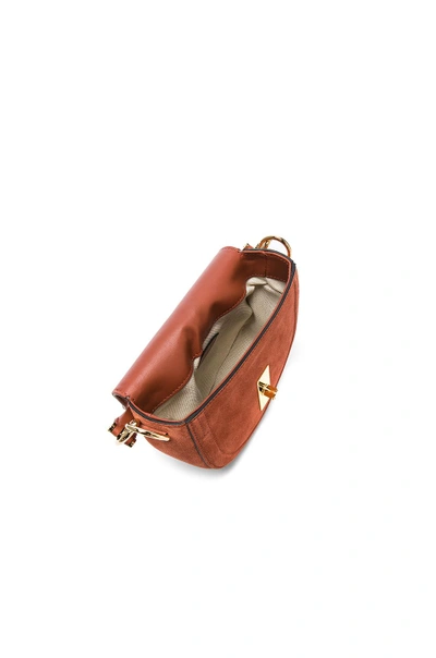 Shop Altuzarra Ghianda Tubular Top Handle Mini Bag In Rust & Rose