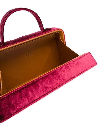 Shop Mehry Mu Velvet Box Tote In Pink