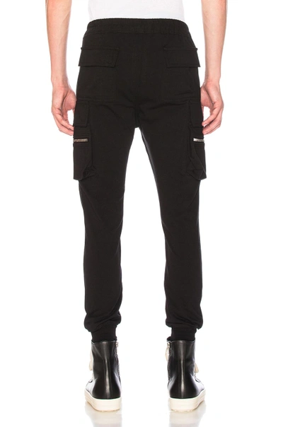 Shop Rick Owens Cargo Jog Pants In Black