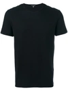 John Varvatos Slub Slim Fit Pima Cotton T-shirt In Black