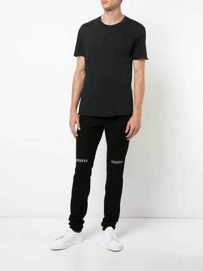 Rta Knee Embroidered Jeans
