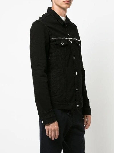 Shop Rta Zip Detail Jacket In Black