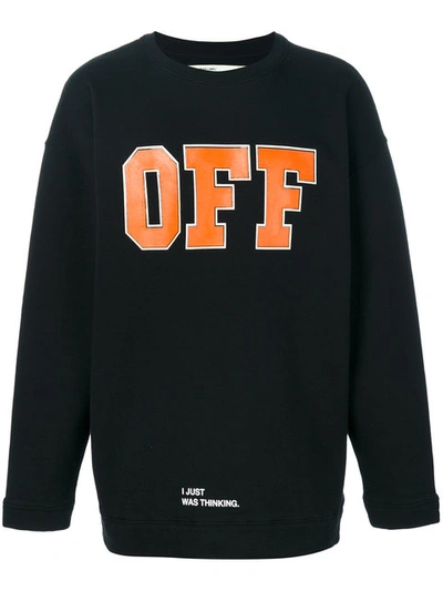 Off-white Black 'off' Sweatshirt