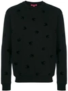 Mcq By Alexander Mcqueen Mcq Alexander Mcqueen Swallow Intarsia Sweater - 1000 In Black