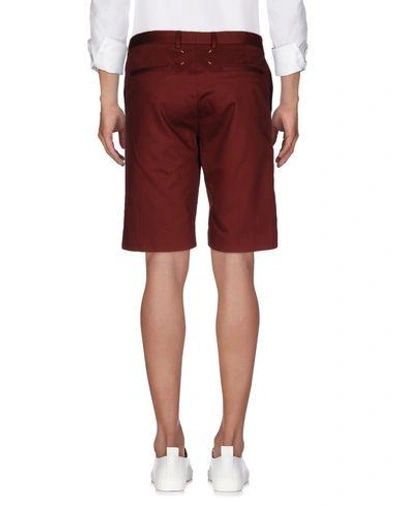 Shop Maison Margiela Shorts In Красно-коричневый