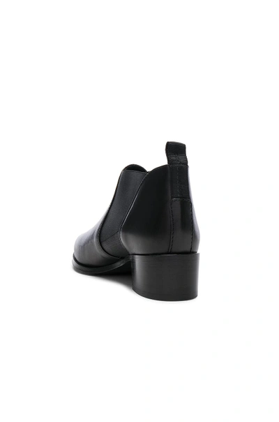 Shop Acne Studios Leather Jenny Booties In Black