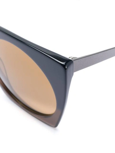 Shop Yohji Yamamoto Oversized Sunglasses - Blue