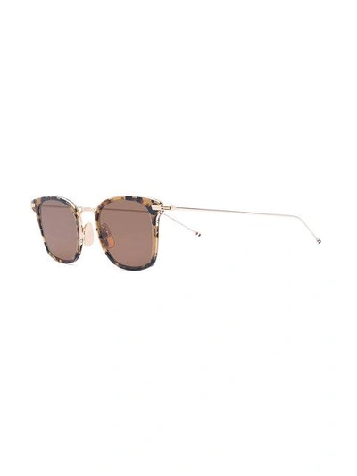 Shop Thom Browne Cat Eye Sunglasses In Metallic